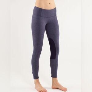 Lululemon Trikonasana Pant Heathered Deep Indigo Size 2
